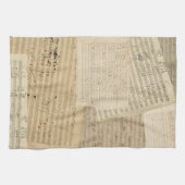 Linge De Cuisine Mélange de manuscrit de Beethoven (Horizontal)