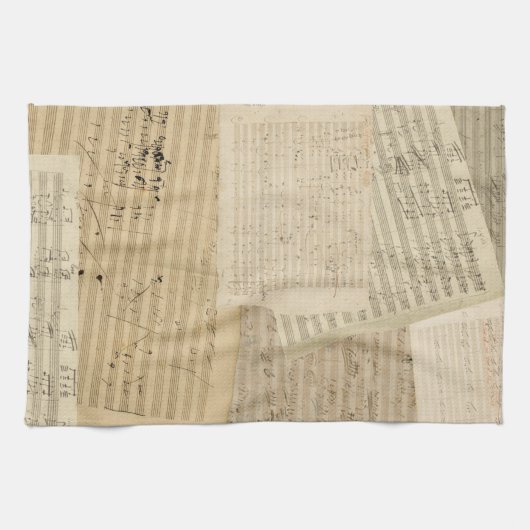 Linge De Cuisine Mélange de manuscrit de Beethoven (Horizontal)