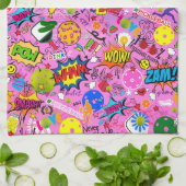 Linge De Cuisine 😍 mélangé rose (Plié)