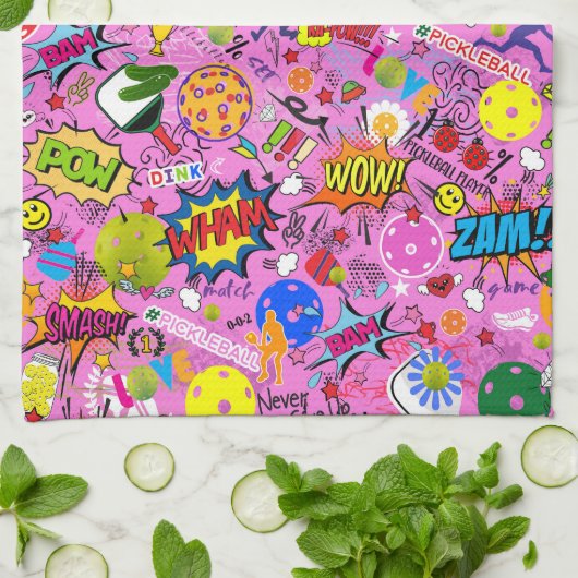 Linge De Cuisine 😍 mélangé rose (Plié)