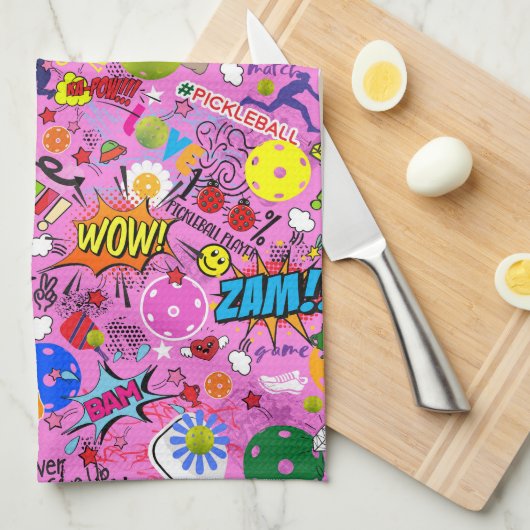 Linge De Cuisine 😍 mélangé rose (Quart Plié)