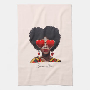 Linge De Cuisine Melanin Magic : Black Queen Rocking Heart Shades