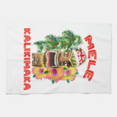 Linge De Cuisine Mele Kalikimaka le père noël Tiki (Horizontal)