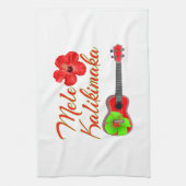 Linge De Cuisine Mele Kalikimaka Ukulele (Vertical)