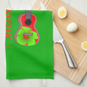 Linge De Cuisine Mele Kalikimaka Ukulele (Quart Plié)