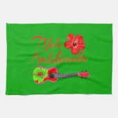 Linge De Cuisine Mele Kalikimaka Ukulele (Horizontal)