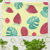 Linge De Cuisine Melon coloré (Plié)