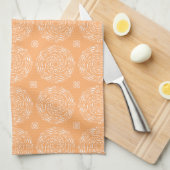 Linge De Cuisine Melon Mandala (Quart Plié)