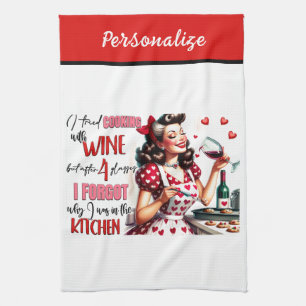 Linge De Cuisine Ménagère Glamour Rétro 50 Humour Drôle et Sarcasti