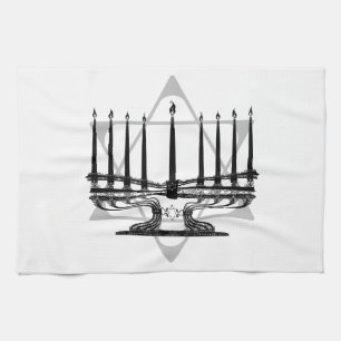 Linge De Cuisine Menorah et étoile I