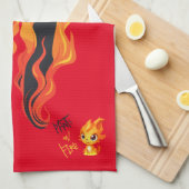 Linge De Cuisine Menteur, menteur, Pant est en feu (Quart Plié)