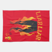 Linge De Cuisine Menteur, menteur, Pant est en feu (Horizontal)