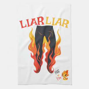 Linge De Cuisine Menteur, menteur, Pant est en feu