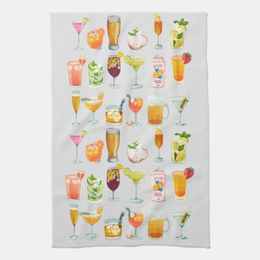 Linge De Cuisine Menu Barre - Offres à la barre Happy Hour (Vertical)