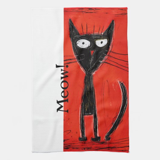 Linge De Cuisine Meow (Vertical)