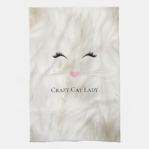 Linge De Cuisine Meow Crazy Cat Lady
