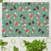 Linge De Cuisine Meowy Christmas Cats (Plié)