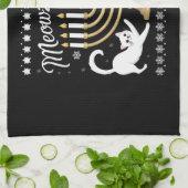 Linge De Cuisine Meowzel Tov Drôle Chanukah Hanoukka Douleur moche (Plié)