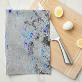 Linge De Cuisine mer bleue (Quart Plié)