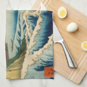 Linge De Cuisine Mer japonaise de Satta Hiroshige Art (Quart Plié)