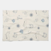 Linge De Cuisine Mer marine (Horizontal)