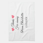 Linge De Cuisine merci d'être venu nom à ajouter message texte  (Vertical)