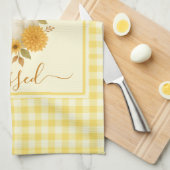 Linge De Cuisine Merci et béni Citrouille | Action de grâces automn (Quart Plié)