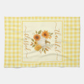 Linge De Cuisine Merci et béni Citrouille | Action de grâces automn (Horizontal)