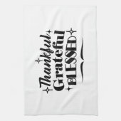 Linge De Cuisine Merci, Gratuit, Béni Étincelant Thanksgiving (Vertical)