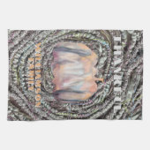 Linge De Cuisine Merci nom de famille script citrouille automne rus (Horizontal)