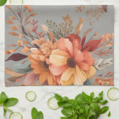 Linge De Cuisine Merci reconnaissant béni Floral Thanksgiving (Plié)