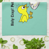 Linge De Cuisine Merde sainte ! Humour de Peter (Plié)