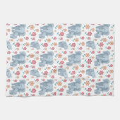 Linge De Cuisine Mère éléphante, fleurs de bébé motif Mère (Horizontal)