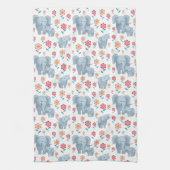 Linge De Cuisine Mère éléphante, fleurs de bébé motif Mère (Vertical)