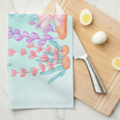 Linge De Cuisine Mermaids et méduses sous l'aquarelle marine (Quart Plié)