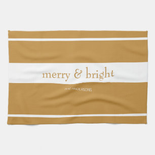Linge De Cuisine Merry & Bright Holiday Gold