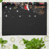 Linge De Cuisine Merry chrismas mon petit rottweiler (Plié)