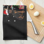 Linge De Cuisine Merry chrismas mon petit rottweiler (Quart Plié)