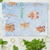 Linge De Cuisine Merry Christmas Gingerbread & Candy Cane (Plié)