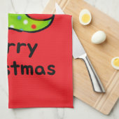 Linge De Cuisine Merry Christmas Whimsical Tree Design (Quart Plié)