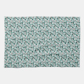 Linge De Cuisine Merry Holly Days Holly Pattern (Horizontal)