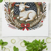 Linge De Cuisine Merry Yule Chèvre (Plié)