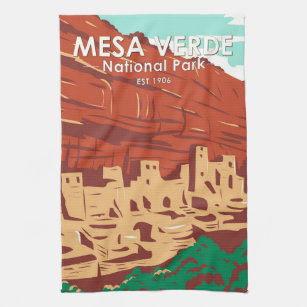 Linge De Cuisine Mesa Verde National Park Colorado Colorado Vintage