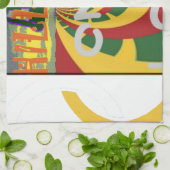 Linge De Cuisine Message d'amour dans les couleurs de Rasta Imprime (Plié)