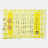 Linge De Cuisine Mesure Tournesol Jaune Gingham Logo (Horizontal)