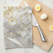 Linge De Cuisine Métatron's Cube in lotus Sacred Geometry (Quart Plié)