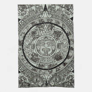 Linge De Cuisine Mexicaine Aztec Sun Stone Maya Calendrier 1