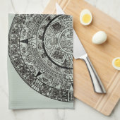Linge De Cuisine Mexicaine Aztec Sun Stone Maya Calendrier 1 (Quart Plié)