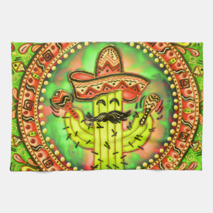 Linge De Cuisine Mexique Fiesta Cinco de Mayo Sombrero Casquette Ve