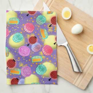 Linge De Cuisine Mi automne festival lavender Kitchen Towel